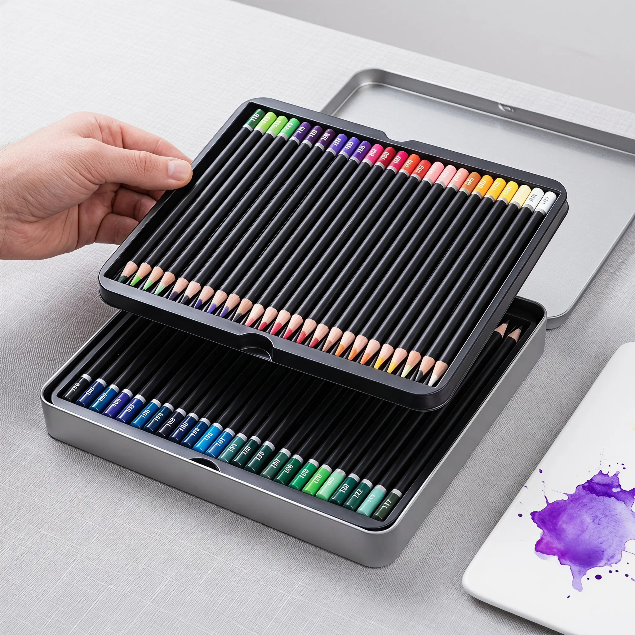 72 Oil-Based Colored Pencils – Soft Core, Durable, Vibrant & Ultra-Smooth. Ideal for Adult Coloring, Portrait, Sketching, Landscape. Professional Drawing Pencils for Artists, Adults