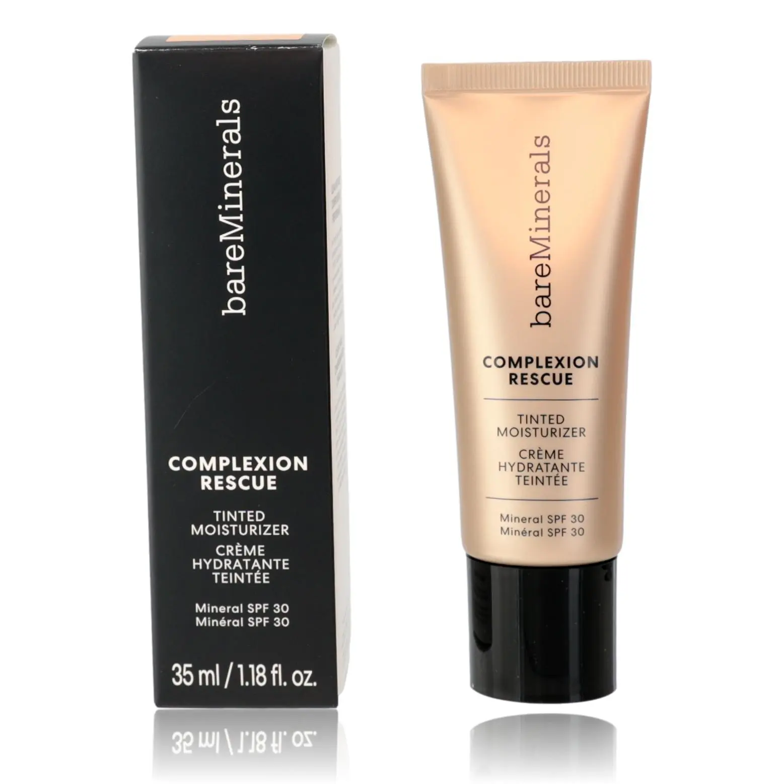 Bare Minerals Complexion Rescue, 1.18oz Tinted Moisturizer SPF 30 - Vanilla 02, Hyaluronic Acid, Moisturizing, Hydrating, Dewy Glow