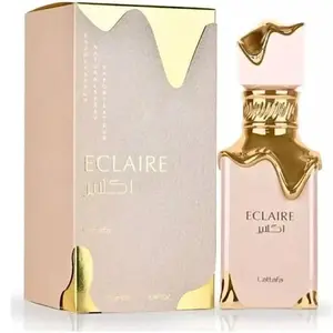 Lattafa Eclaire Eau de Parfum Spray, 3.4 fl oz (100 ml) – Gourmand Vanilla Caramel