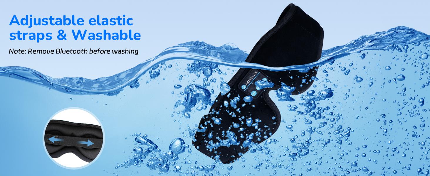 Morelax 3D Bluetooth Sleep Mask Headphones for Insomnia, 100% Blackout Wireless Eye Mask with Headphones, 12H Playtime, HD Stereo, Adjustable for Side Sleepers, Travel, Yoga, Ideal Christmas New Year Gift for Women/Men Morelax 3D Bluetooth Sleep Mask Headphones for Insomnia, 100% Blackout Wireless Eye Mask with Headphones, 12H Playtime, HD Stereo, Adjustable for Side Sleepers, Travel, Yoga, Ideal Christmas New Year Gift for Women/Men