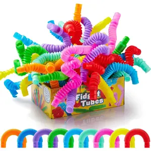 Mothers Day Gift 18-Pack Pop Tubes Fidget Toys – Sensory & Creativity Fun for Kids, Goodie Bags & Classroom Rewards