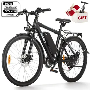 ZNH Electric Bike, 26'' E Bike for Adults 350W Electric Commuter Bike/Mountain Bike, Adult Ebike with Removable 36V/10AH Battery UL Certified, Electric City Bicycles for Adult/Shimano 21-Speed