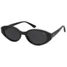 SOJOS Retro Oval Polarized Sunglasses for Women Wide Chic Cat Eye Trendy Vintage Shades UV400 Protection