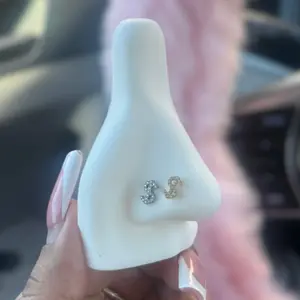 Titanium Bling Money Sign Nose Ring/ Labret