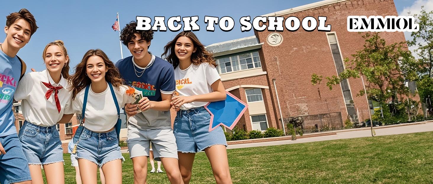 EMMIOL Women's Trendy Casual Denim Pants - Elastic High Rised Wide Leg 2025 Style All Seasons Comfortable Fit