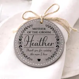 Personalized Faux Leather Napkin Ring