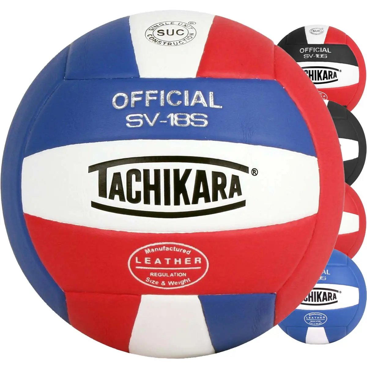 Tachikara SV-18S Composite Leather Volleyball - Indoor Play Sports Volleyball, Multiple Color Options, Sv-18S Model, Unisex