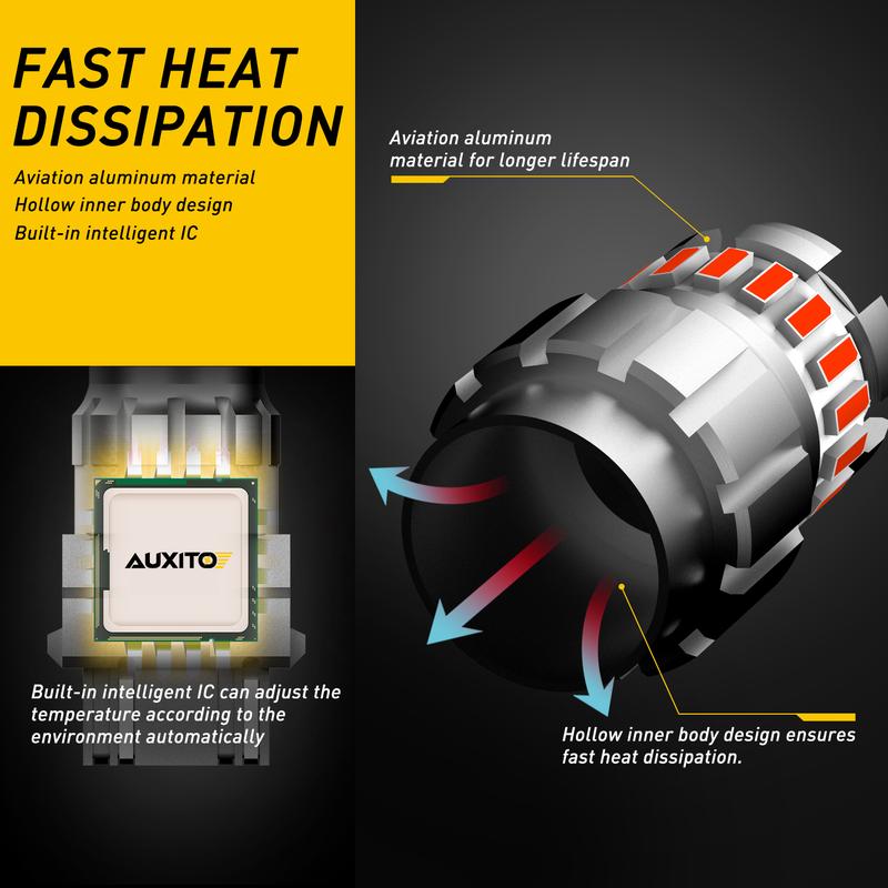 7506 1156 23LED Flash Strobe Brake Stop Light Bulbs for Audi BMW VW Mercedes RED