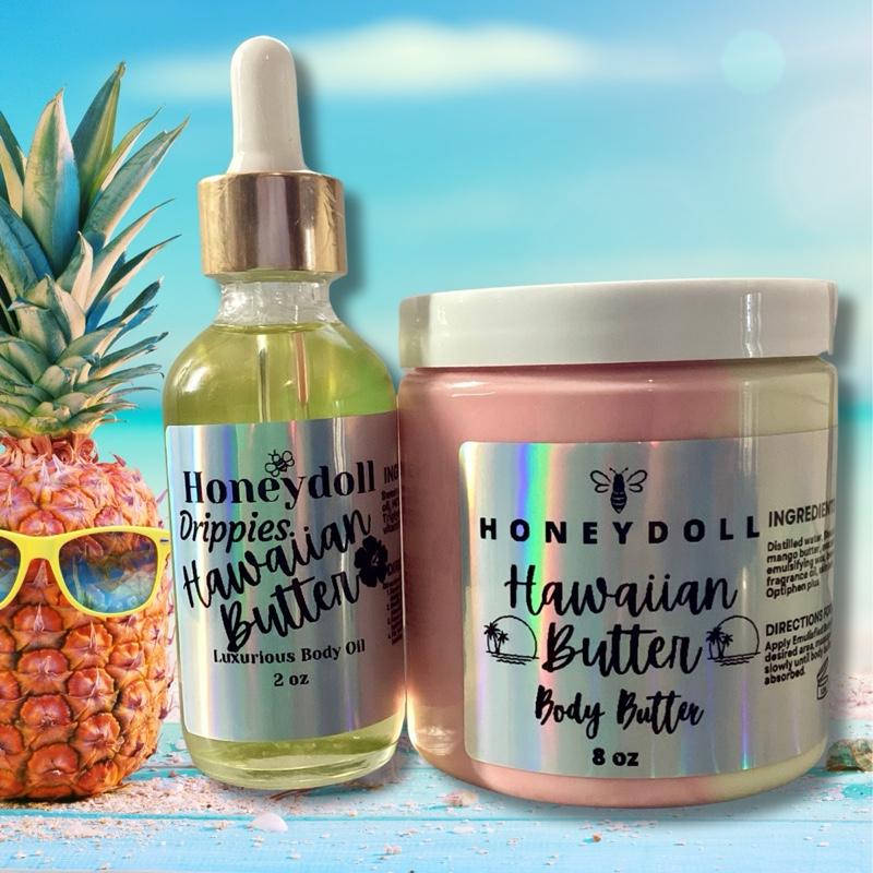 Body Butter Duo Bundles - pick your bundle - full size jar - Four different Bundles to choose from  Gift sets Lemon pound cake, Hawaiian butter, beach bum, wedding cake