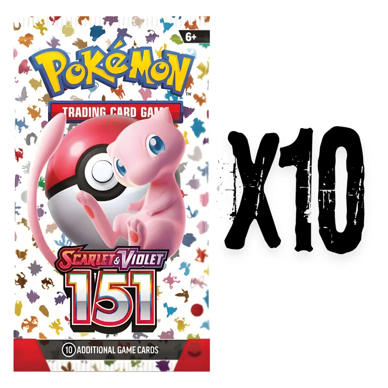 10x Pokemon TCG: Scarlet & Violet 151 Booster Pack