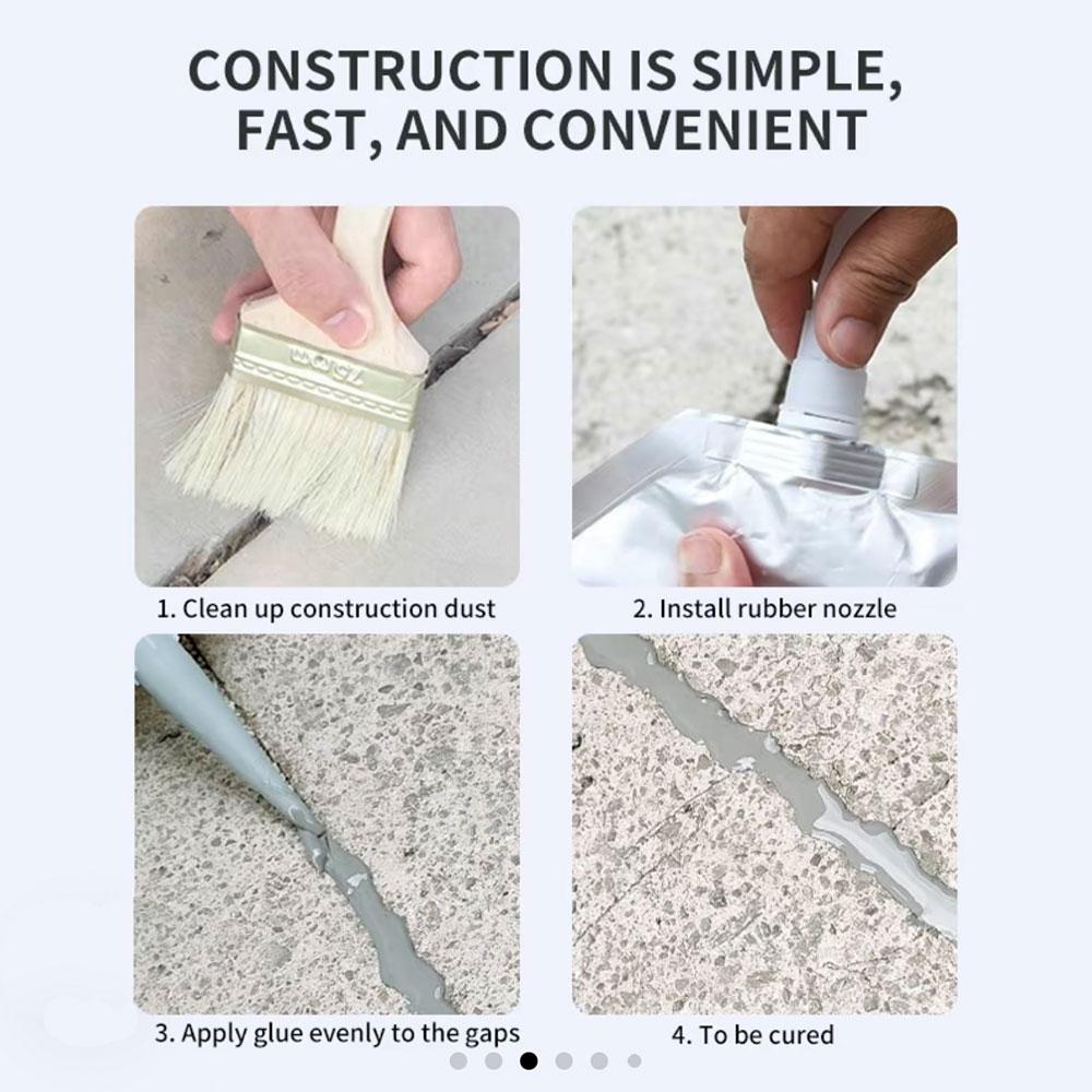 Waterproofing Coatings Concrete Caulk, Concrete Sealer Repair, Concrete Crack Filler, Outdoor Concrete Quick Dry, 500 grams