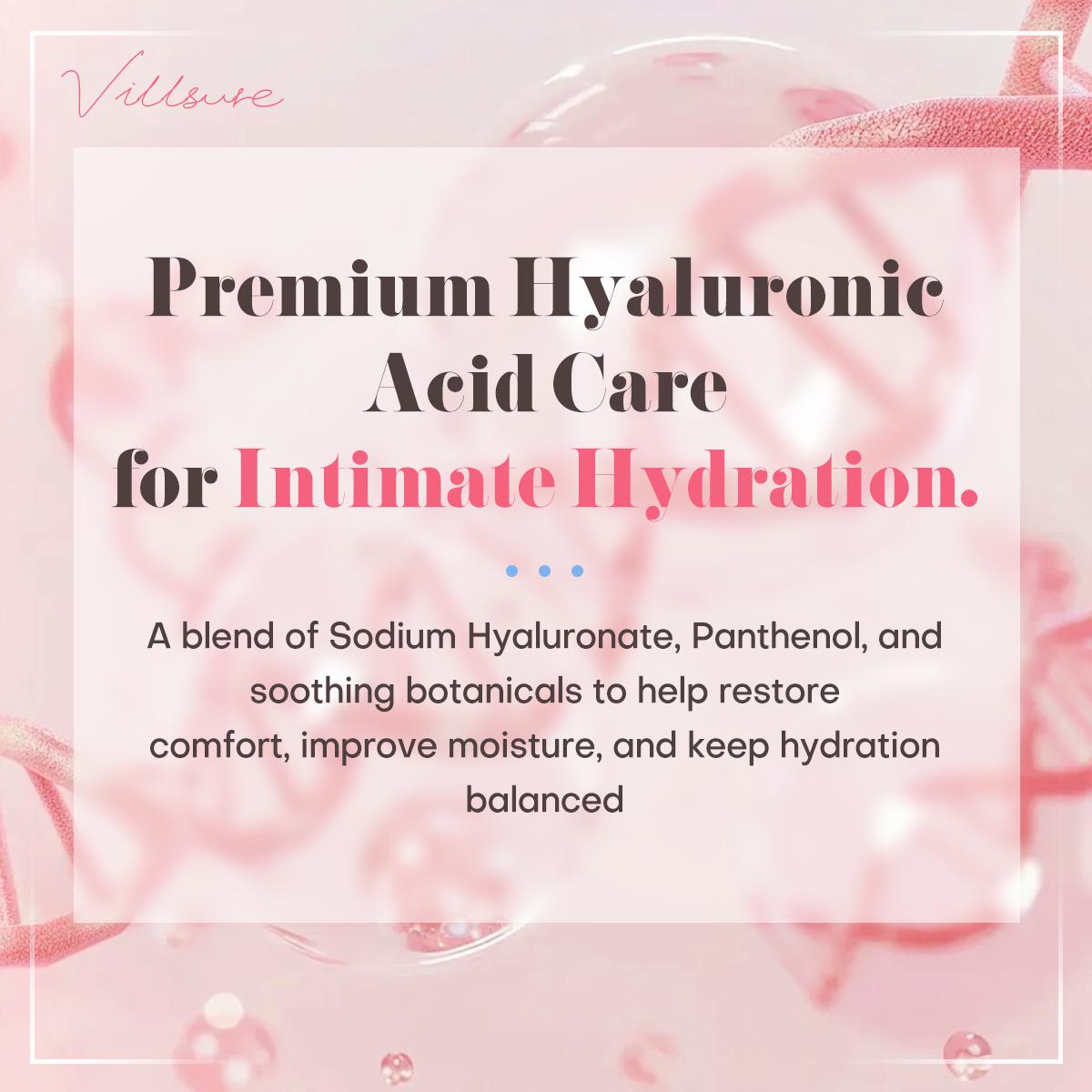 Villsure Intimate Moisture Support Gel with Hyaluronic Acid | 10 pcs | Soft & Soothing Care | Daily care | Self care