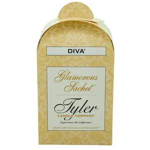 Tyler Candle Company - Glamorous Sachet - Diva fragrance - Case of 4 sachet pouches