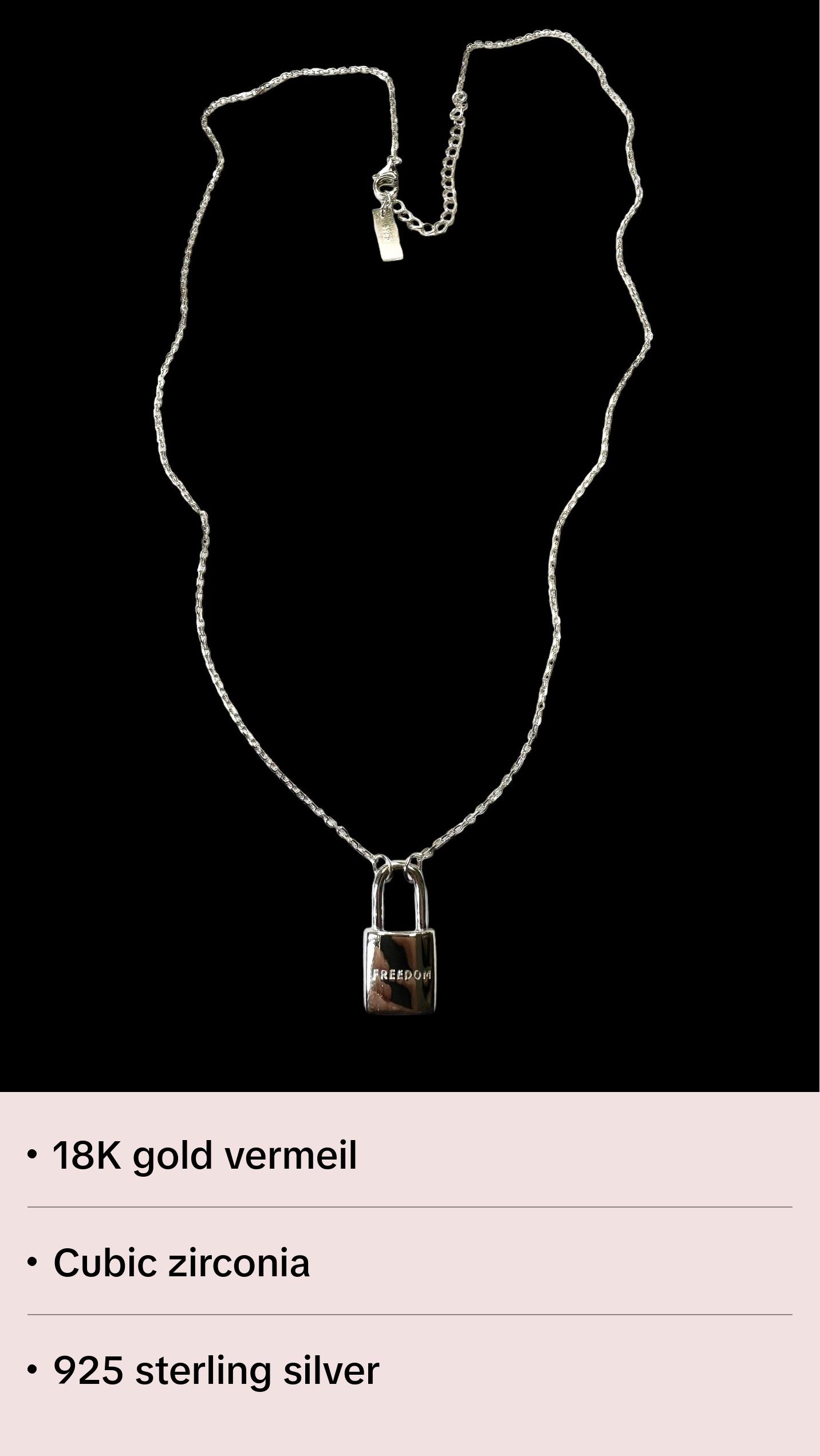 “Freedom” necklace