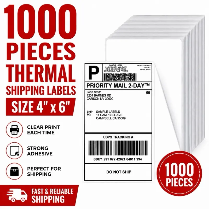 1000 Thermal Shipping Labels