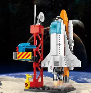 Space Shuttle Rocket Building Block Set – Includes Gift Box, STEM Educational Toy with Launch Pad, Fun Construction Toy for Kids and Space Enthusiasts