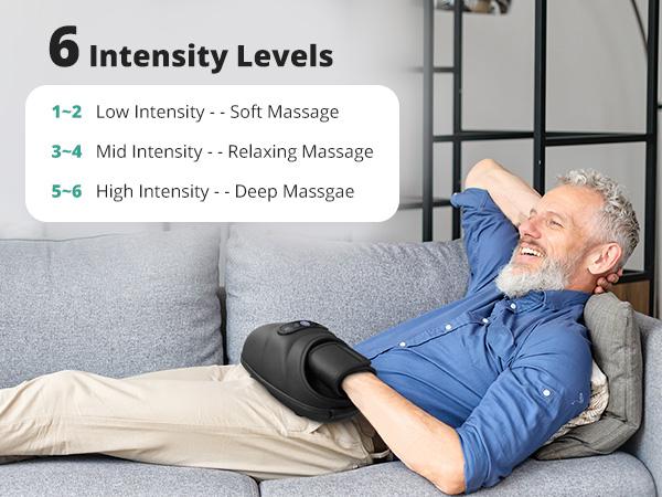 Medcursor Hand Massager Cordless with Heat for Hand Relax 6 Modes 6 Intensities 3 Timers Airbag Pressure Massage for Sensitive Skin Gifts for Women Men - Relaxing