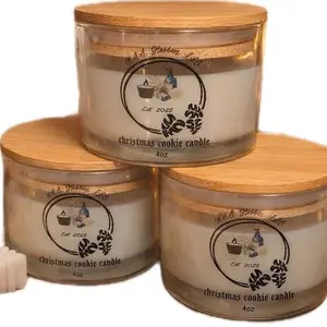 4oz candle Christmas cookie