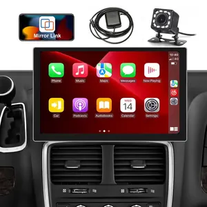 13'' 4+64GB Android Car Stereo for 【Dodge Grand Caravan Chrysler Grand Voyager 2013-2016】 with Carplay Android Auto, 2K Touchscreen Car Radio with WiFi/GPS Bluetooth FM/RDS SWC+Rear Camera