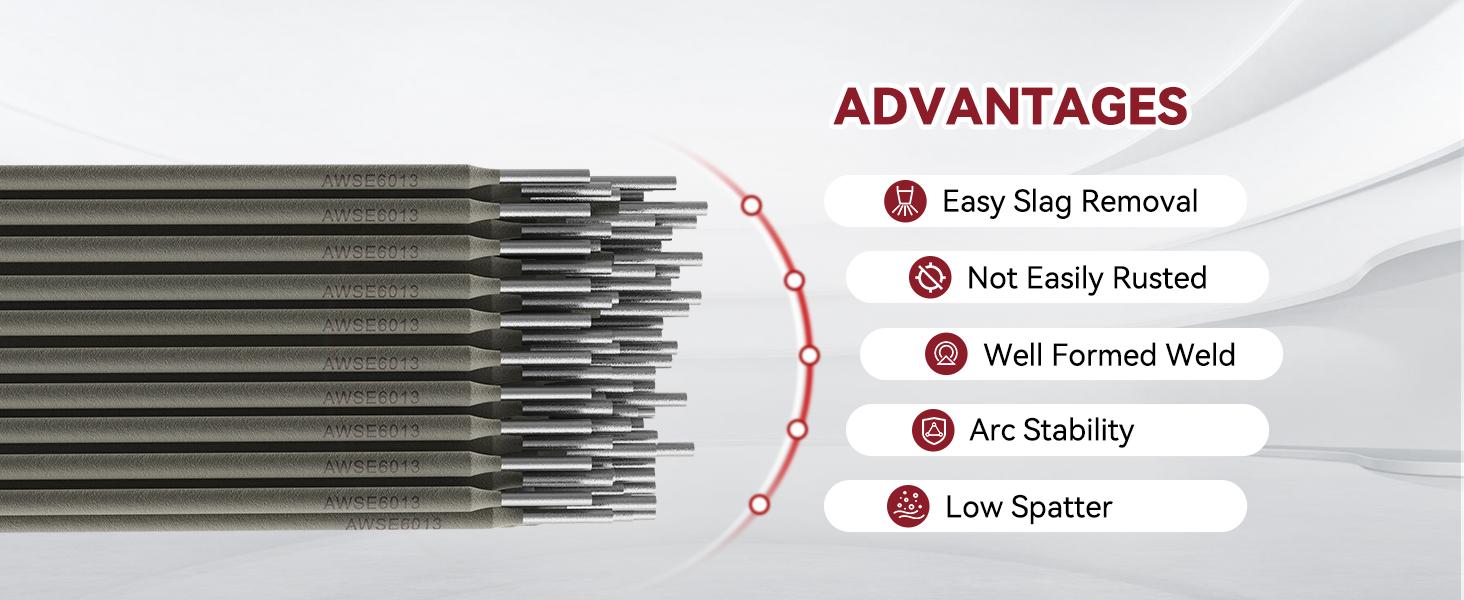 Arccaptain E6013 5Lbs Carbon Steel ARC Welding Rods