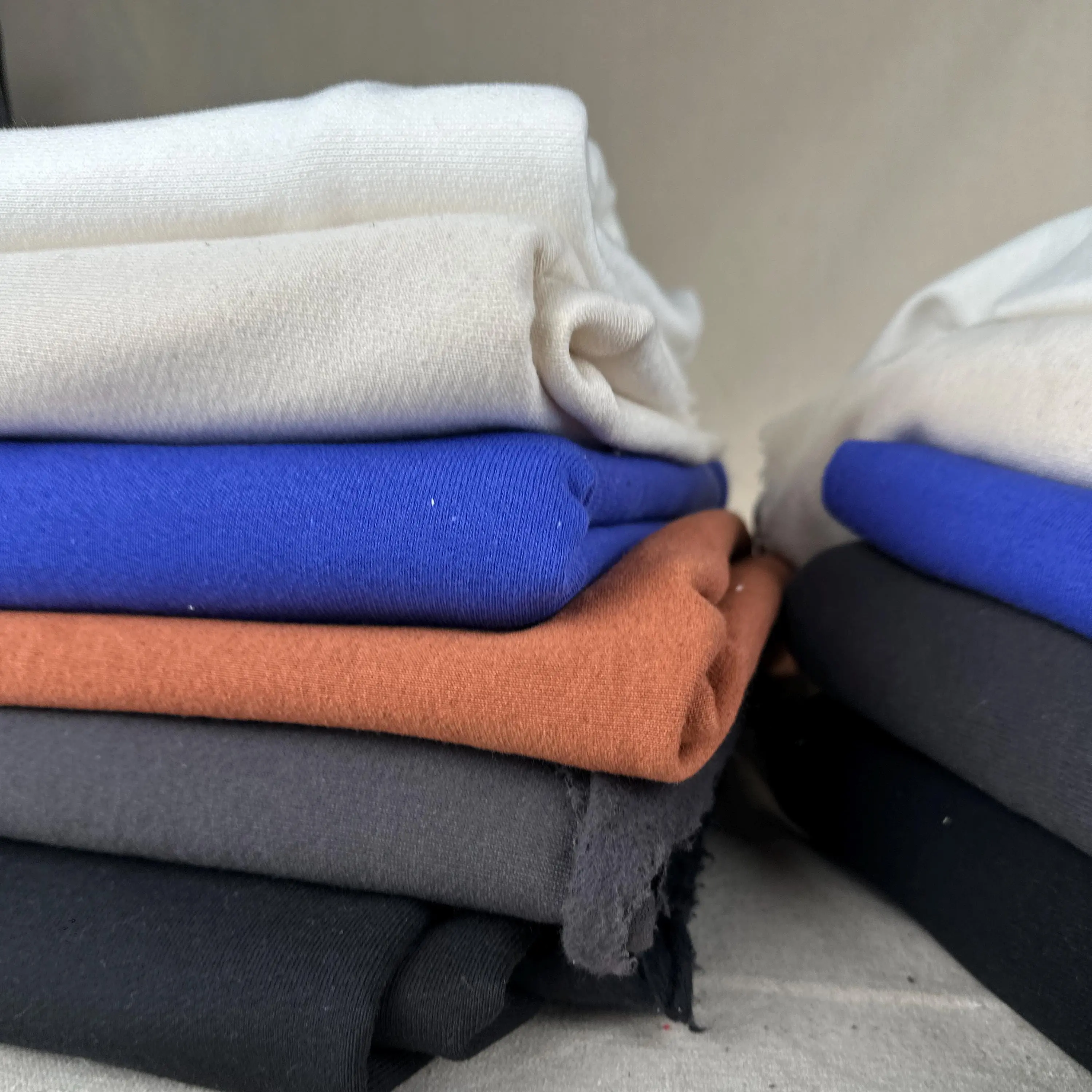 Premium Continuous 24 oz Knitted Heavy Cotton Fleece Sweatshirt Fabric by the Yard, APC Fabrics, Matching Rib Option Sold Separately