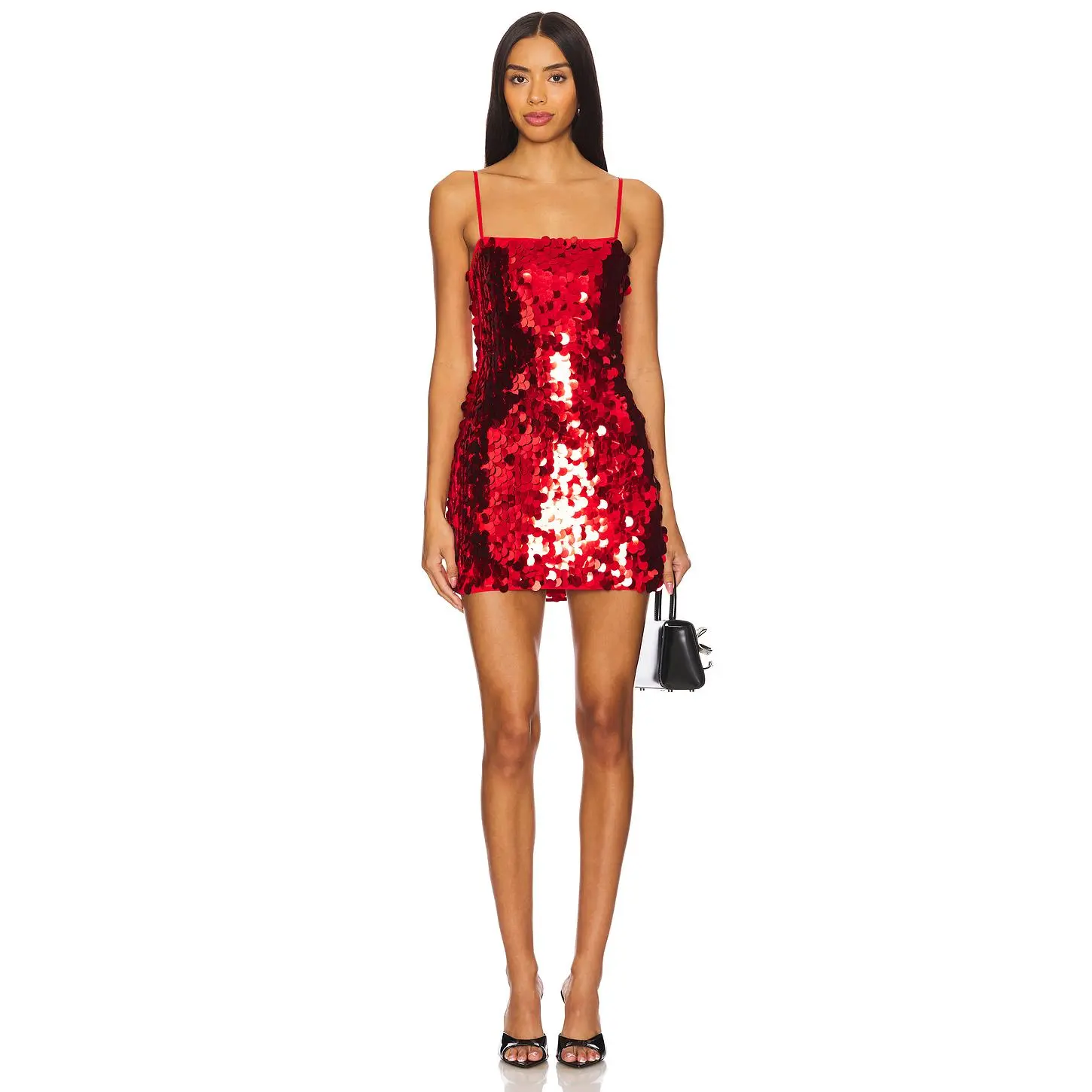 MORE TO COME Yarina Mini Dress in Red