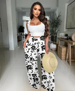 USBoutique Chic Women's Drawstring Tie Back Wide Len Pocket Susnender Pants Casual Loose Fit Jumpsuit for Summer, Adiustable Design, Day Wear, Solid Color pants women linen pants