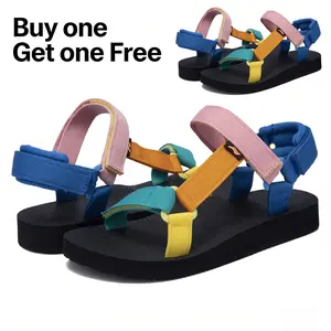 Women's Original Sport Sandals [Buy One Get One Free] with Arch Support Yoga Mat Insole Lightweight Outdoor Water Shoes for Hiking Yoga Comfort SKID RESISTANT Hook & Loop Design