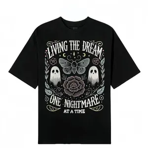 Summer T-Shirts Women'S Vintage-Inspired "Living The Dream One Nightmare At A Time" Graphic T-Shirt