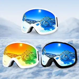 Ski Goggles Anti-fog spherical lenses UV protection Breathable TPU frame Adjustable non-slip headband Unisex