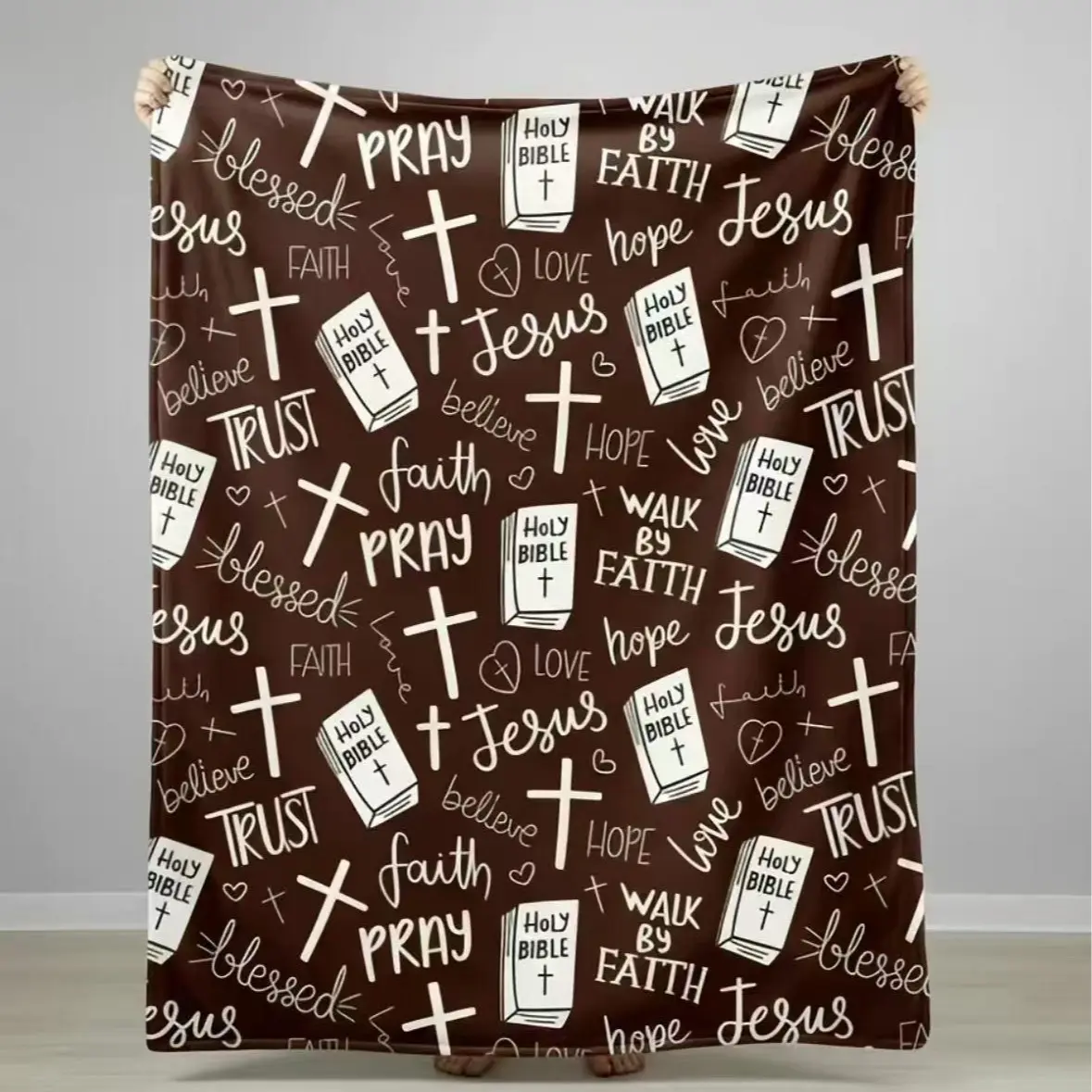 Super Soft Christian Jesus Blanket For Ultimate Comfort & Faith Inspiration Lightweight Cozy Warm Blankets For Sofa Bedroom & Living Room Couch Room Decorationbed