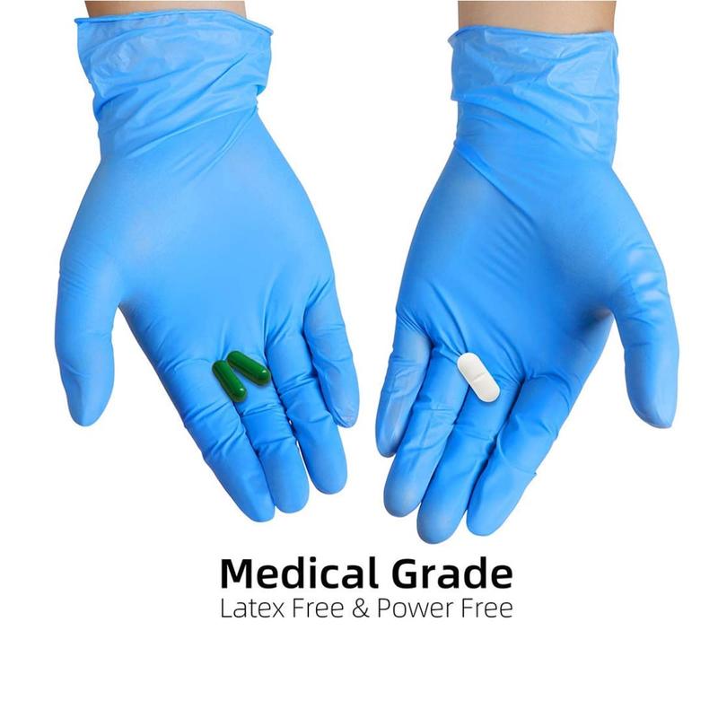 Basic (Case of 1000) Medical Synmax Vinyl Exam Gloves - Latex-Free & Powder-Free -Baking and Food Preparation Use - Hand, Rubber, Cleaning, Durable Material