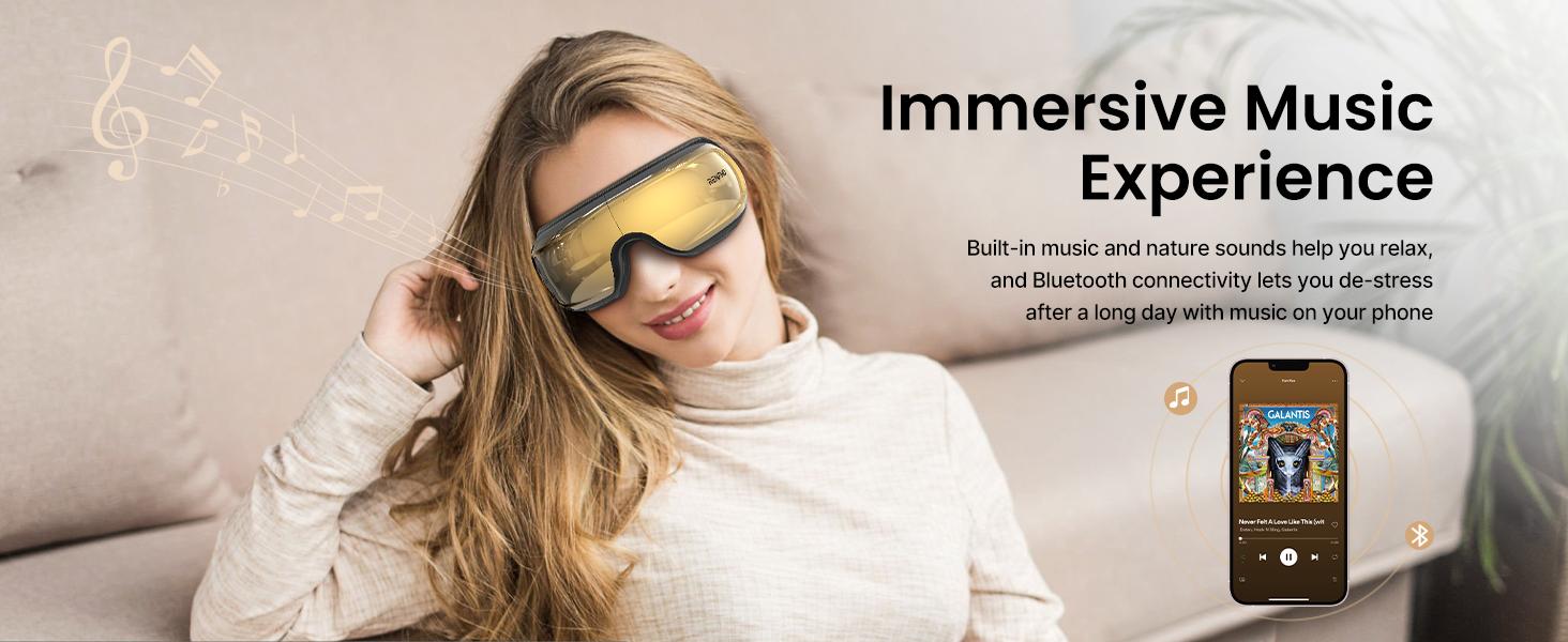 RENPHO Eyeris 3 Voice Control Eye Massager with Heat and Cooling, Valentines Day Gift Choice for Man Women Ice Gel Pack Birthday Gifts for Women Men, Sleep Eye Mask