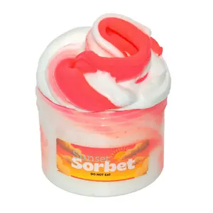 Bubbaboo Sunset Sorbet 16 oz Butter Slime - Super Soft Swirly Tropical Fruit Scented Dense Clay Butter Play Only