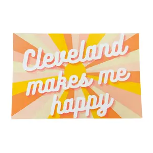 Cleveland Makes Me Happy Postcard