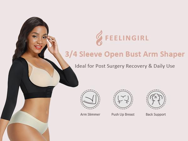 FeelinGirl Upper Arm Shaper for Women Post Surgery Slimming Compression Sleeves Arm Lipo Compression Garments Bras Women FeelinGirl Upper Arm Shaper for Women Post Surgery Slimming Compression Sleeves Arm Lipo Compression Garments Bras Women