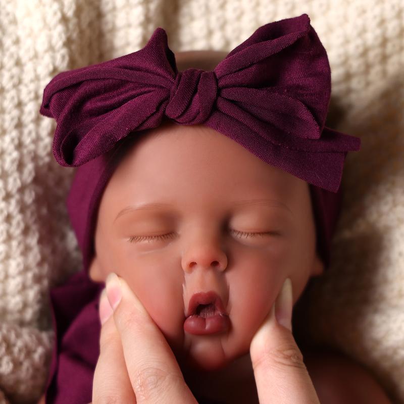 BABESIDE Lifelike Realistic Silicone skin tone Baby Doll Girl 12/16 Inch Reborn Doll with Painted Hair Perfect Companion for Children Parents & Collectors