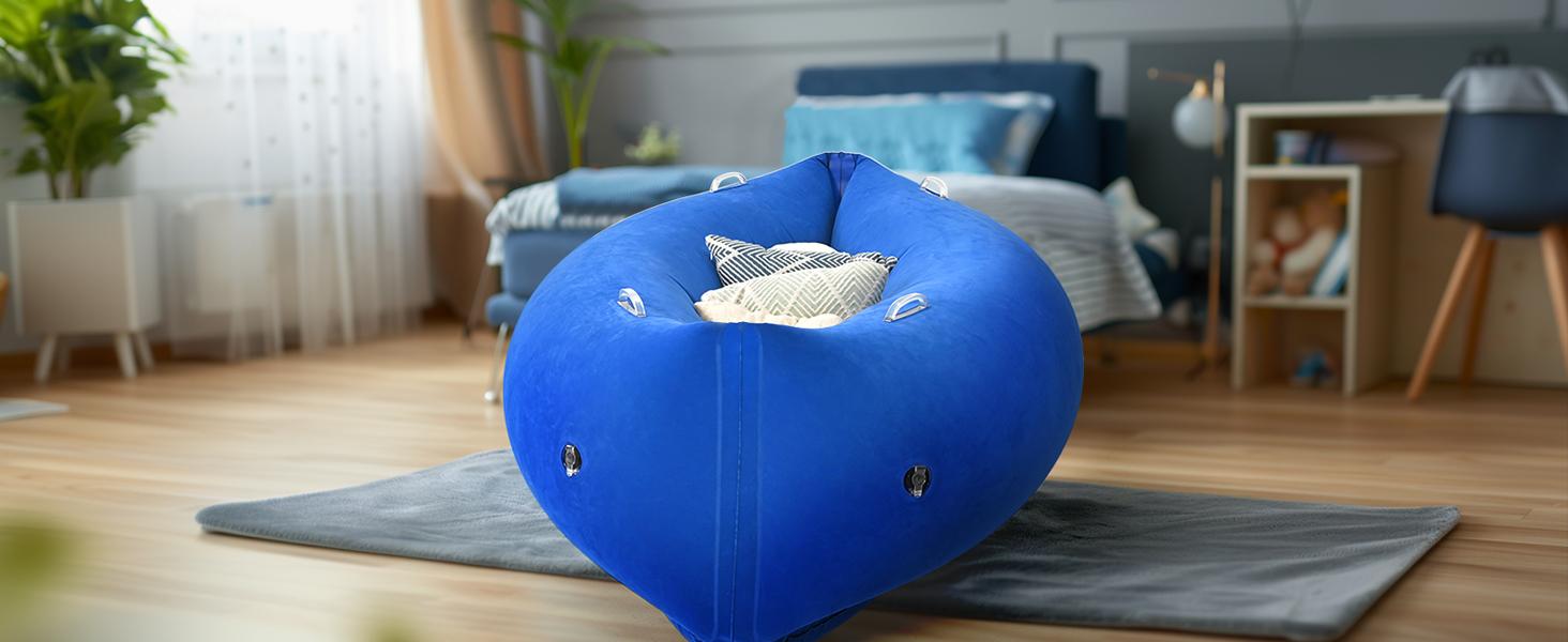 Outdoorfun OUTREE 60-Inch Sensory Chair for 3+Years Old with Electric Air Pump and Inflatable Pod - Perfect Sensory Toys for Children with AUT Outdoorfun OUTREE 60-Inch Sensory Chair for 3+Years Old with Electric Air Pump and Inflatable Pod - Perfect Sensory Toys for Children with AUT