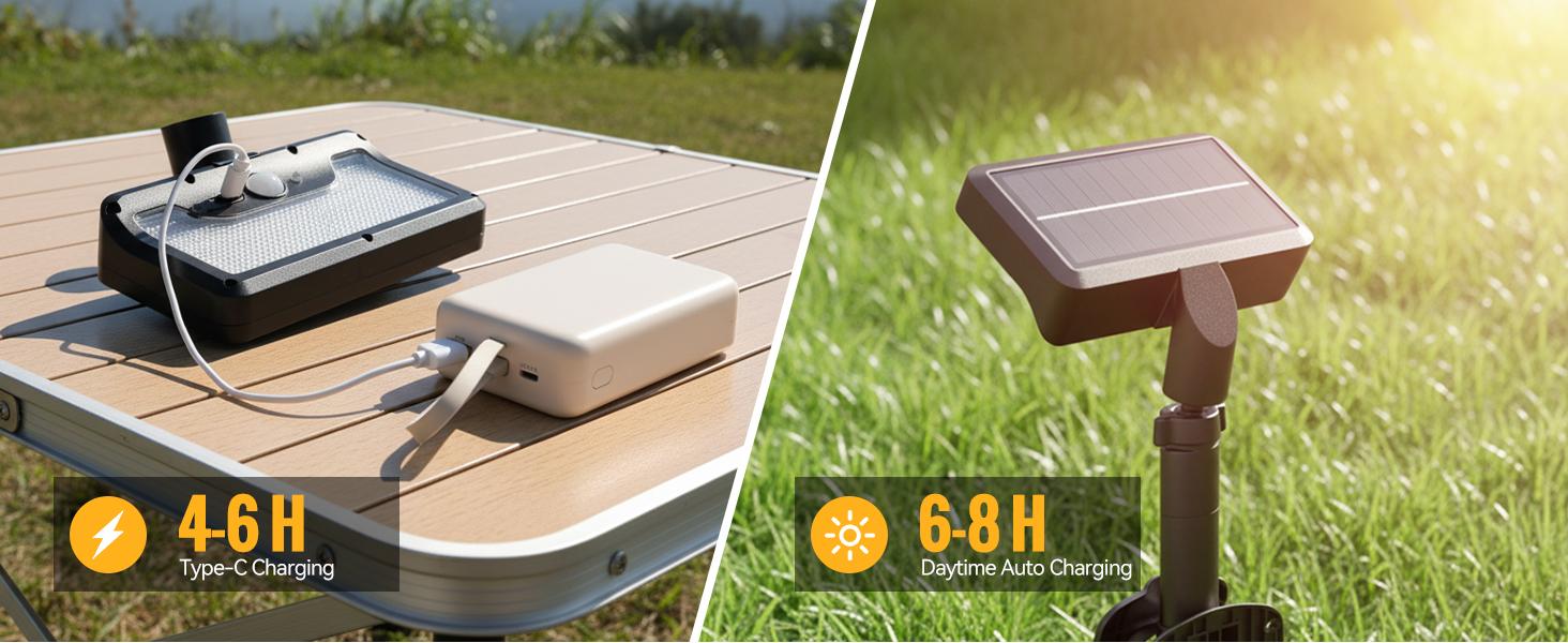 FABSTYL Solar Clip Lights with Motion Sensor,IP65 Waterproof Wireless Security Lighting for Yard, 4-Color Adjustable Outdoor Solar Flashlight with Remote Durable High Lumens 2 Pack