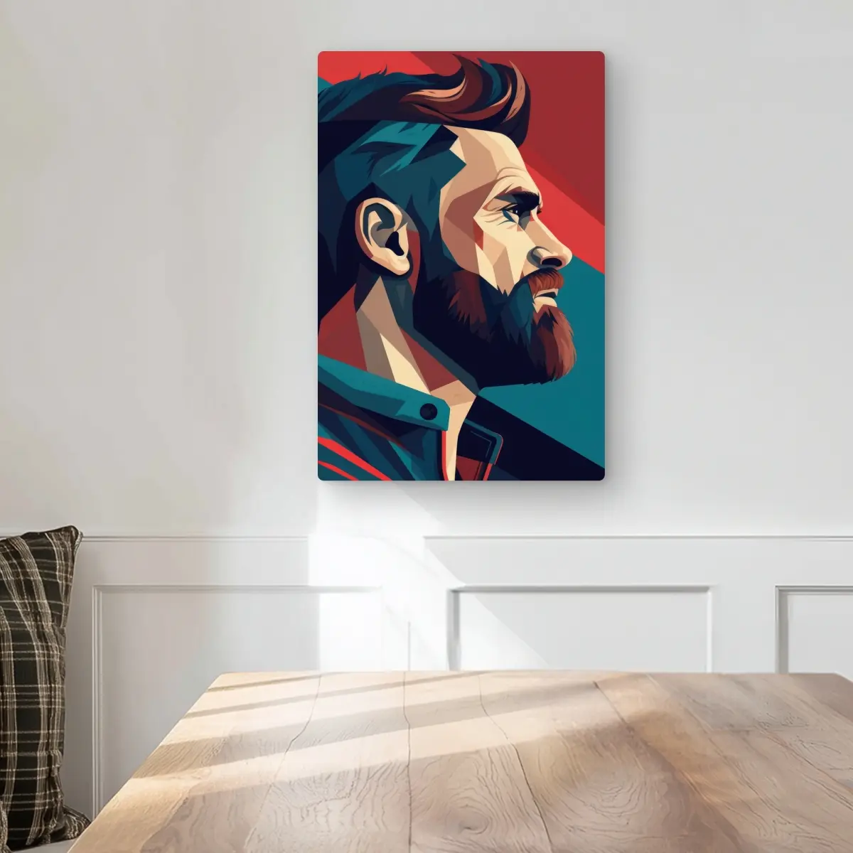 MWW C1MP1218V6SF1C 12x18 in. Light Aluminium Artwork, Inspirational Courageous Beige Metal Art Print with Unique Metal Finish, Home Supplies for Elegant Home Decoration