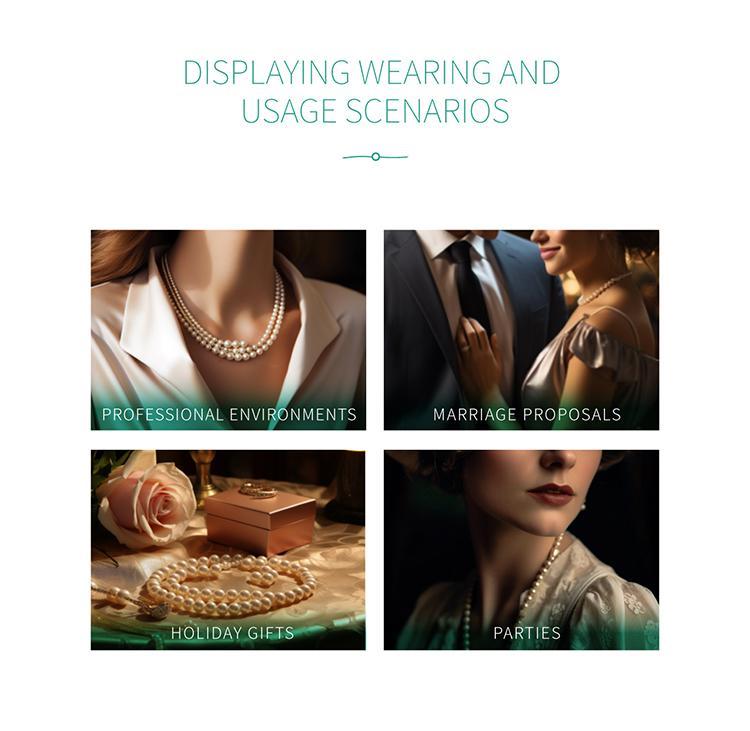 【Live】PEARLISM Freshwater AK Pearl Full String Necklace 3-4mm Dainty Iridescent Shine 40cm Length Perfect Collarbone Hug Daily Wear Accessory for Versatile Styling-N31