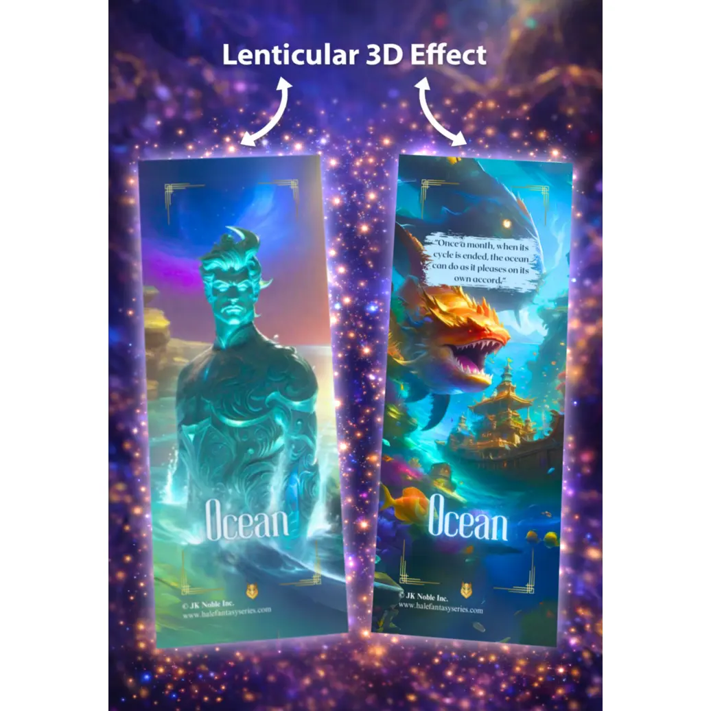 The Ocean Lenticular Bookmark