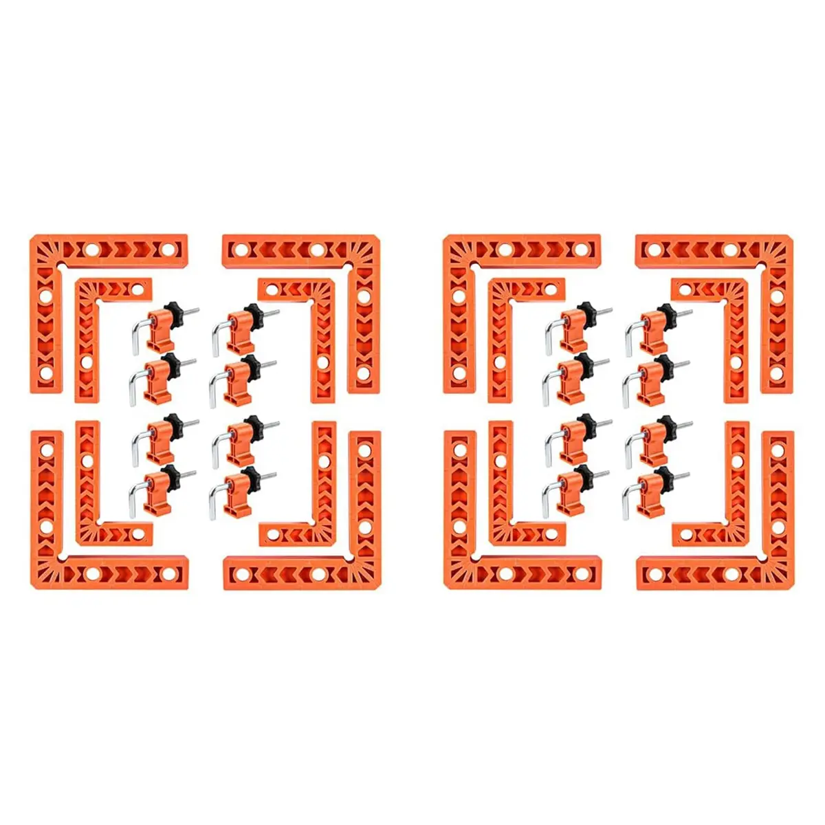 2X 90 Degree Clamp, Positioning Squares, Right Angle Clamp with Clamp, Corner Clamps Woodworking Tool