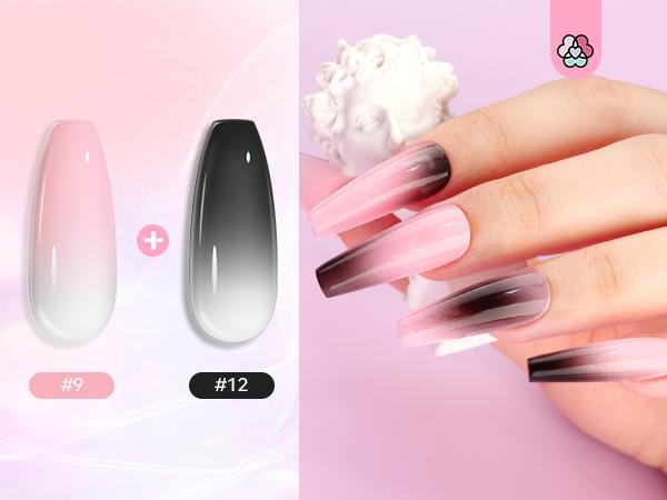 SAVILAND Airbrush Gel Nail Polish: Create Gradient Blush High Color Saturation Patterns Perfect Home Salon Cuticle Care Festival Gift