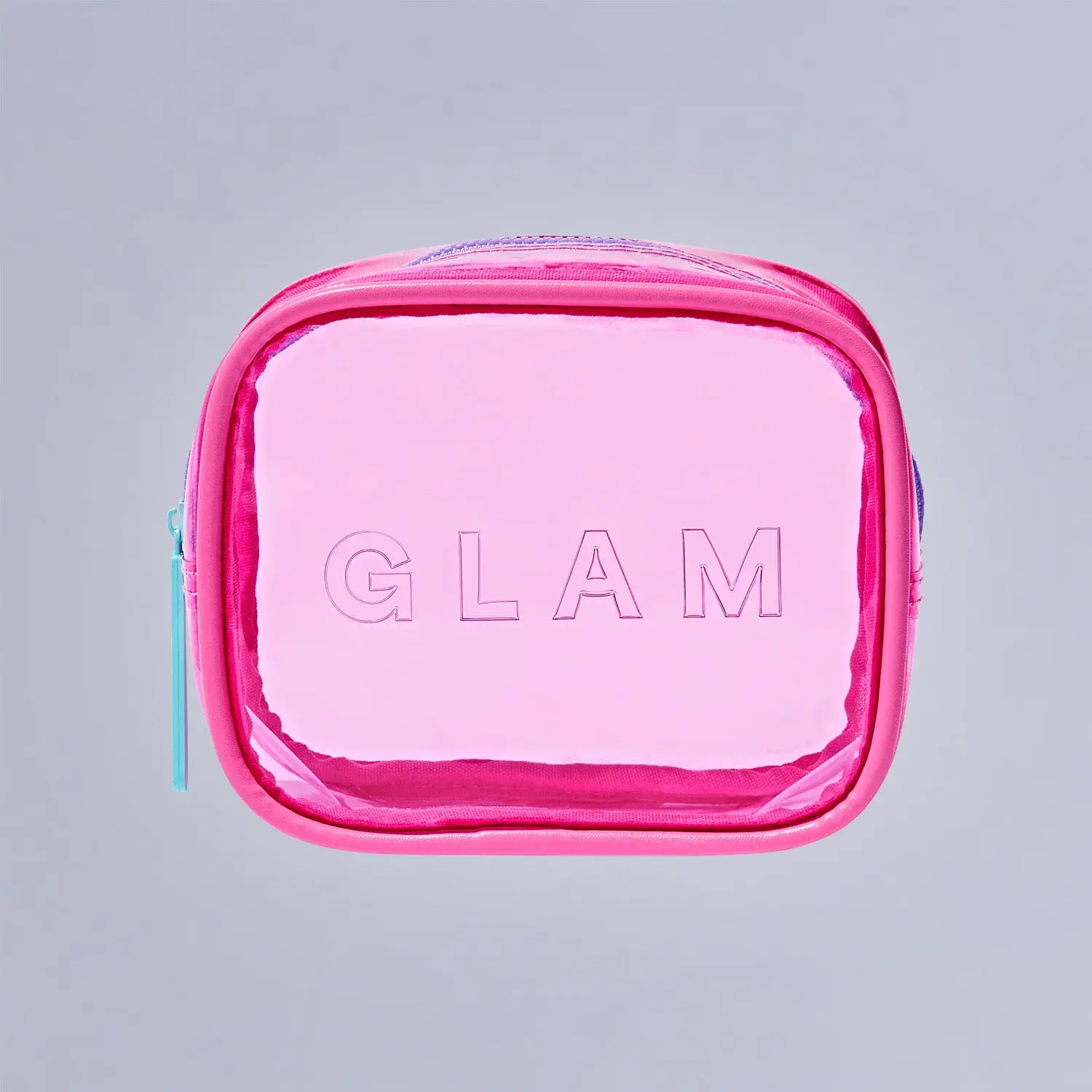 Kiss Glam Clear Cosmetic Bag - Pink | Makeup Bag, Travel Pouch