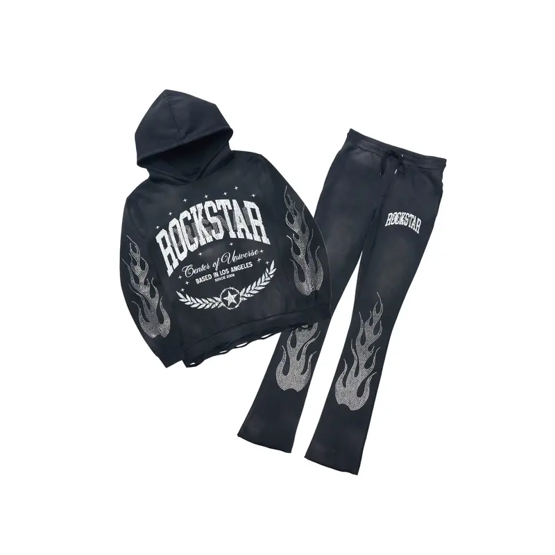 パンツ ROCKSTAR ORIGINAL SET guapi rockstar tracksuit men's - TikTok Shop