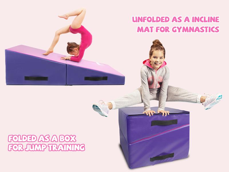 Gymnastics Tumbling Cheese Wedge Mat (M/L) thick yoga