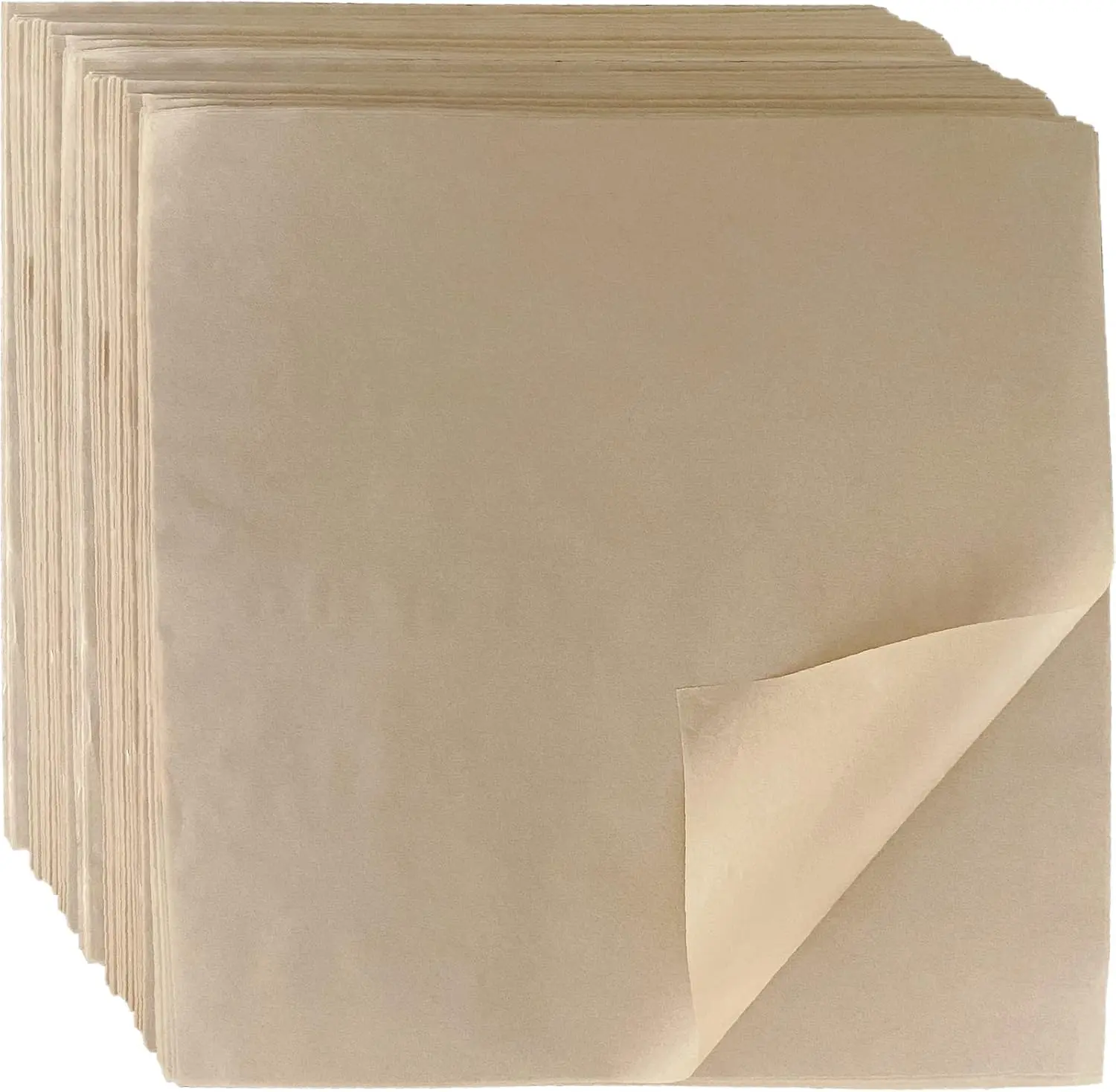 Deli Paper Sheets 12" X 12" 100PK Grease Proof Sandwich Wrapping Paper for Food Packaging & Basket Liners Brown Kraft Paper