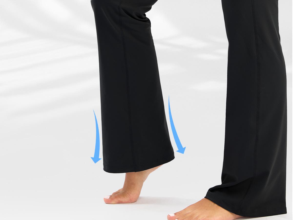 G Gradual Women's Bootcut Yoga Pants 28"/30"/32"/34" Inseam Long Bootleg High-Waisted Flare Pants with Pockets Workout Wear Athleisure Fitness Leggings for Women