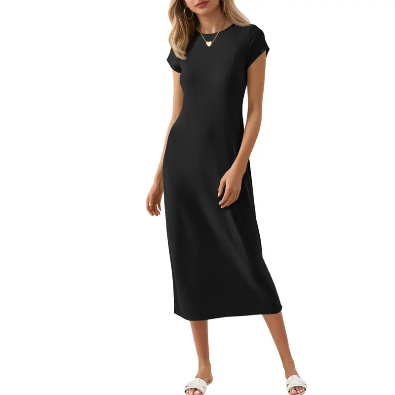 Womens black t shirt dress